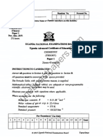 UACE Chemistry 2019 Paper 1