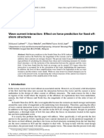 Wave Current Interaction - Effect On Force Prediction For Fixed Offshore Structures - Matecconf - Iccoee2018 - 01011