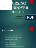 Handover Report