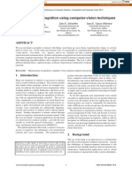 Hand-Gesture Recognition Using Computer-Vision Techniques: David J. Rios-Soria Satu E. Schaeffer Sara E. Garza-Villarreal