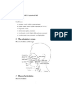 1 Review: PHONETICS - PART 2 - September 6, 2005