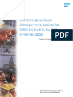 SAP Enterprise Asset Management Add-On For MRO 6.0 by HCL For SAP S4HANA 2020 Feature Scope Document v1.0