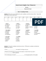 Class03 English G6 Homework Jan 22-24