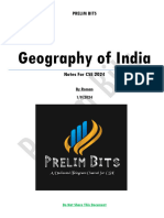 Geography of India (Notes For CSE24)