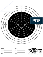 10 Meter Air Rifle Target A4