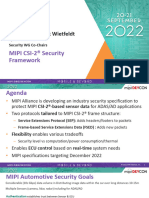 2022 MIPI DevCon CSI 2 Security Framework