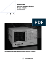 Agilent 4294A Precision Impedance Analyzer Technical Overview