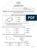 SAS On Trigonometric Ratios