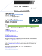 Project Login Credentials