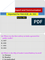 MCQs - TRANSPORT AND COMMUNICATION