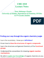 CHE 1010 Lecture Notes - Organic Chemistry