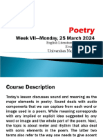 Poetry Even Semester 2024-Week VII (Monday, 25 March 2024)