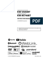 KW-V840BT KW-M740BT: Instruction Manual