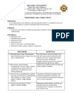 Procedure Oral Medication Administration Revised