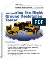 "Watts Current" Technical Bulletin ... Choosing The Right Ground Resistance Ester - Chauvin Arnoux