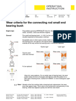 Wartsila Vasa 32 - Instructions - Wear Criteria For The Connecting Rod Small End Bearing Bush