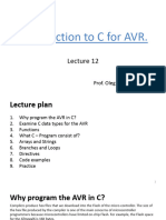 Lecture 12 Introduction To C For AVR