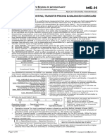 Responsibility Accounting, Transfer Pricing & Balanced Scorecard