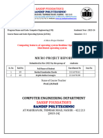 Feactures of RTOS and DOS OSY Project (AS)