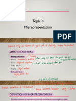 Topic 4 Misrepresentation