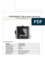 Tools and Equipment at TL LAB NU