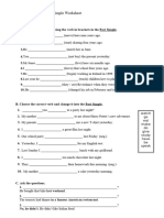 Past Simple Worksheet