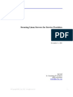 Securing Linux Servers For Service Providers: December 21, 2001