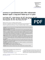 Artrosis Glenohumeral Despues de Artroscopia Bankart Repair A Long-Term Follow-Up of 13 Years