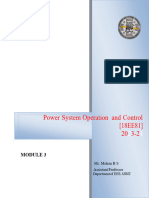 Power System Operation and Control (18EE81) 20 3-2: Mr. Mohan B S Assistant Professor