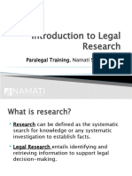 Introduction To Legal Research