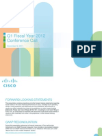 Cisco Q1FY12 Earnings Slides