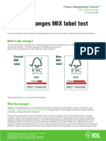 FSC Changes MIX Label Text