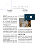 Supporting Hand Gesture Manipulation of Projected Content With Mobile Phones