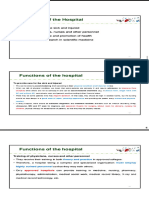 Functions of Modern Hospital