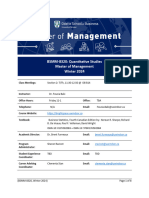 BSMM-8320 Course Outline - Section - 2