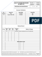 AE-QMS-P-07 PROCEDURE FOR Maintenace