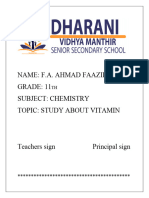 Chemistry Project Class 11