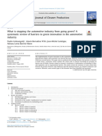 What Is Stopping The Automotive Industry From Going Green? A Systematic Review of Barriers To Green Innovation in The Automotive Industry