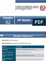 Chapter 2 - IP Static Routing