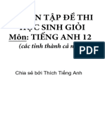 100 Đề Thi Học Sinh Giỏi Môn Tiếng Anh 12 Từ Các Tỉnh Thành Cả Nước