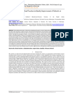 Evaluation of Role of Head Teachers in Quality Improvement of Schools at Primary Level