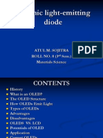 Organic Light-Emitting Diode: Atul M. Sojitra Roll No. 8 (3 Sem.) Materials Science