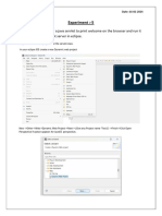 Aim: Create and Deploy A Java Servlet To Print Welcome On The Browser and Run It Using The Apache Tomcat Server in Eclipse