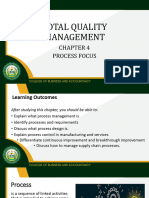 TQM Chapter 4 Process Focus