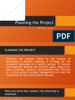 Planning The Project