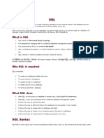 What Is SQL: Dbms Mysql Oracle Postgresql SQL Server