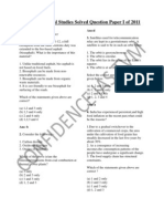 Prelims General Studies Solved Question Paper I of 2011: Ans:d 3. Satellites Used For Telecommunication