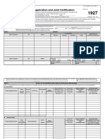 Application and Joint Certification