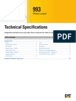 Caterpillar 993 Tech Specs