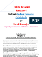 Saheli Banerjee - Indian Economy - M II